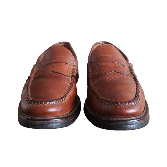 ALDEN H402 MAHOGANY ANILINE CAPE COD BROWN BEEFROLL PENNY LOAFER 12D Made in USA main image 9